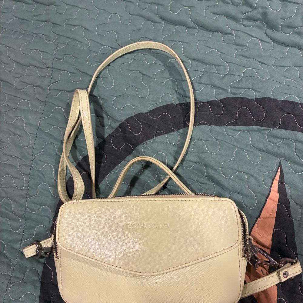 Lime green crossbody Daniel Silfen bag